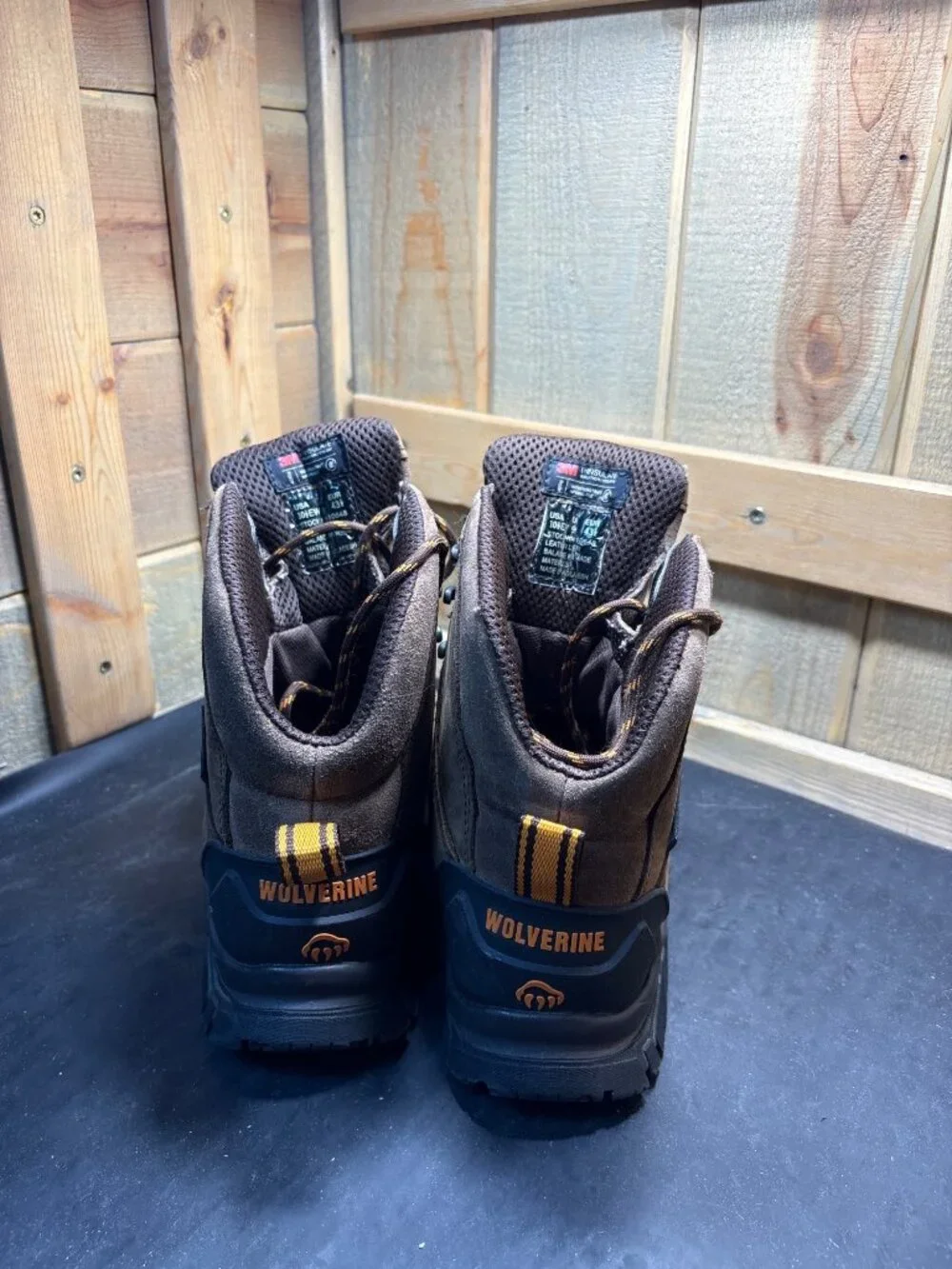 Wolverine W10648 Brown Waterproof Work Boots Men's US 10.5 EW UK 9.5 EU 43.5